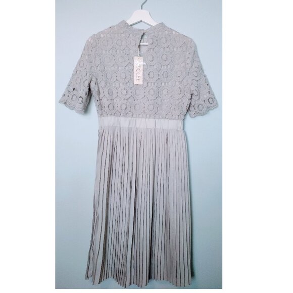 ROOLEE PARTY LACE PLEATED DRESS SIZE S - Picture 4 of 16